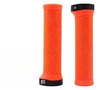 Rubber Handlebar Grips for 22.2mm Mountain & Folding | Shock-absorbing silicone, non-slip wing texture, ergonomic fit for wet rides, lightweight 100g pair