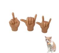 Rubber Hands for Cats, Plastic Hands for Cats, Hands for Cats, Mini Hands for Cats, Tiny Hands for Cats, Tiny Hands for Fingers, Little Hands for Cats, Mini Human Hands for Cats,Small Hands (3*B)