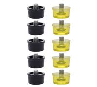 Rubber Head Replacement Set Yellow Black Tip for Hammer Use Furniture Assembly & 25mm/30mm/35mm/40mm/45mm Professional Craft Tool
