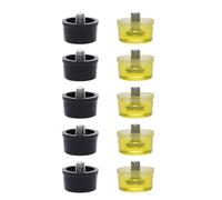Rubber Head Replacement Set Yellow Black Tip for Hammer Use Furniture Assembly & 25mm/30mm/35mm/40mm/45mm Antislip Handle Hammer