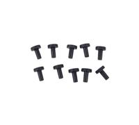 Rubber Hole Caps and Cover Plugs, Round Flange Insert Design in 10 Piece Pack for Opening Cover Repair Use Rubber Hole Plugs Blanking Push in Opening Stoppers Flange Cap Inserts Spare Replacement Caps