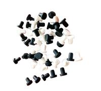 Rubber Hole Caps, Silicone Rubber Solid Hole Plugs Multicolor Bore 2.7-14.1mm(White,3.5mm(10pcs))