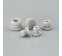 Rubber Hole Plug, 1/2/5Pcs Silicon Seal Stopper Dia 2mm To 50mm Pipe Cover Temperature T Plastic Caps Waterproof Tap Bung(Grey Color,STDS020 5pcs)