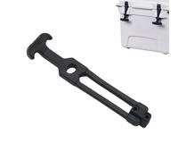 Rubber Hood Latch - Elastic T Handle, Cooler Door Catch | Multi Purpose Safety Locks with Brackets, Heavy Duty Draw Latches for Toolbox Vehicle Engine