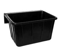 Rubber Hook Over Feeder Heavy Duty Mountable Livestock & Pet Feed Bucket Manger Feeder Trough - 15 Litre