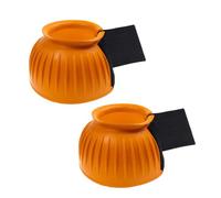Rubber Horse Overreach Wraps Schooling Gear, XL, E XL | Ribbed Outer Shell, Secure Closure, Pair for Hoof Coverage During Riding