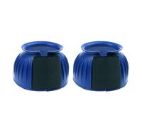Rubber Horse Overreach Wraps Schooling Gear, XL, G XL | Ribbed Outer Shell, Secure Closure, Pair for Hoof Coverage During Riding