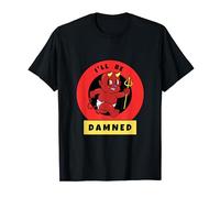 Rubber-Hose Cartoon Red Devil - 'I'll Be Damned' T-Shirt