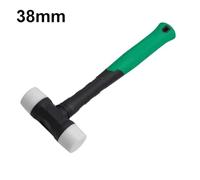 Rubber Installation Hammer for Tiling and Floor Leveling, Forged High Carbon Steel Head, Non-Elastic, 32mm/35mm/38mm