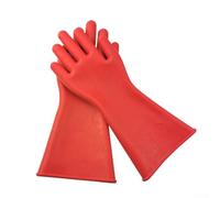 Rubber Insulating Gloves Rated at 5KV for Protection During Live Wire For Work and Mechanical System Servicing