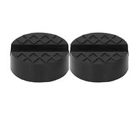Rubber Jack Pad Universal 2 Pcs Set Reusable Slotted Jacking Lift Puck Adapter for Car Lifts and Vehicles Durable Rubber Material 65x35mm Size