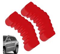 Rubber Jack Stand Adaptor - 1 Pair Anti-Slip Support Blocks, Heavy Duty Frame Rail Guard | Protective Lifting Pads for Car Repair, Workshop Maintenance, Trailer Jacks, Black and