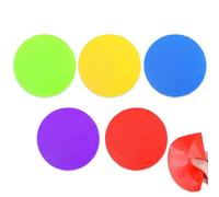 Rubber Jar Opener Pads - 5 Pcs, Silicone Gripper for Weak Hands, Arthritis-Friendly Bottle Opener for Elderly Women, Colorful Round Design, Reusable Multifunctional Tool for Most Bottles