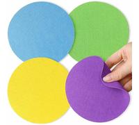 Rubber Jar Opener Pads Set of 4, Round Heat-Insulated Non-Slip Gripper Pads for Jars, Kitchen Tool for Easy Opening (Circle)