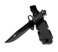 Rubber Johnnies Black Commando Survival Knife, NOT REAL, Hard Plastic, Movie Prop, SAS, Army, US Marine, Fancy Dress, Dress Up Accessory