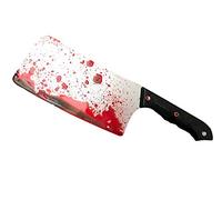 Rubber Johnnies Bloody Meat Cleaver, Hard Plastic, Fancy Dress, Swords, Butcher, Halloween, Weapons, Accessory