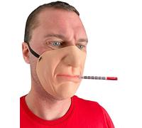 Rubber Johnnies Johnniesfx, THERMOMETER HALF Face MASK, SICK, ILL, HOSPITAL, Fancy Dress COSTUME MASKS, One Size