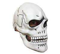 Rubber Johnnies White Skull Skeleton MASK, Overhead Latex, Day Of The Dead, Dia De Los Muertos, Bond