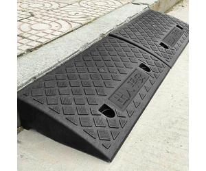 Rubber Kerb Ramps, Universal Heavy Duty Slope Threshold Ramp for Wheelchairs, Cars Vehicles, Caravan, Scooter Wheels, Skateboard, Motorcycle, Disabled Chair & Dog