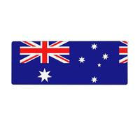 Rubber Keyboard pad 12x31.5in WHJDPP Australian Flag Pattern Soft and Thick to Protect The Desktop for Office Computer Study