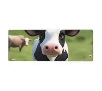 Rubber Keyboard pad 12x31.5in WHJDPP Cute Little Cow Pattern Soft and Thick to Protect The Desktop for Office Computer Study