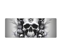 Rubber Keyboard pad 12x31.5in WHJDPP Skulls Pattern Soft and Thick to Protect The Desktop for Office Computer Study