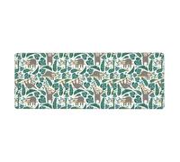 Rubber Keyboard pad 12x31.5in WHJSHOP Adorable Sloth Prints Soft and Thick to Protect The Desktop for Office Computer Study