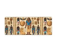 Rubber Keyboard pad 12x31.5in WHJSHOP Ancient Egypt Tribe Series Printed Soft and Thick to Protect The Desktop for Office Computer Study
