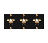 Rubber Keyboard pad 12x31.5in WHJSHOP Goose Beating Drums Printed Soft and Thick to Protect The Desktop for Office Computer Study