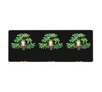 Rubber Keyboard pad 12x31.5in WHJSHOP Gopher on The Mango Tree Printed Soft and Thick to Protect The Desktop for Office Computer Study