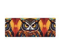 Rubber Keyboard pad 12x31.5in WHJSHOP Owl Beliefs Printed Soft and Thick to Protect The Desktop for Office Computer Study