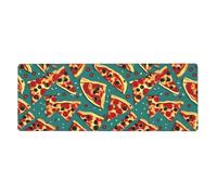 Rubber Keyboard pad 12x31.5in WHJSHOP Pizza Pattern Printed Soft and Thick to Protect The Desktop for Office Computer Study