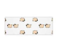 Rubber Keyboard pad 12x31.5in WHJSHOP Pug Prints Soft and Thick to Protect The Desktop for Office Computer Study