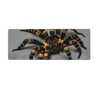 Rubber Keyboard pad 12x31.5in YUGTAEE Cute Tarantula Spider Printing Soft and Thick to Protect The Desktop for Office Computer Study