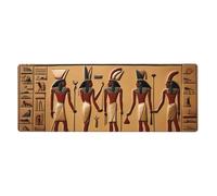 Rubber Keyboard pad 12x31.5in YYHHAOFA Ancient Egyptian Hieroglyph Picture Soft and Thick to Protect The Desktop for Office Computer Study