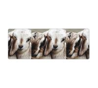 Rubber Keyboard pad 12x31.5in YYHHAOFA Animals Goat Picture Soft and Thick to Protect The Desktop for Office Computer Study