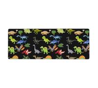 Rubber Keyboard pad 12x31.5in YYHHAOFA Cartoon Dinosaur Images Picture Soft and Thick to Protect The Desktop for Office Computer Study