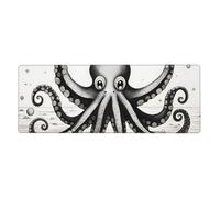 Rubber Keyboard pad 12x31.5in YYHHAOFA Octopus Tentacles Picture Soft and Thick to Protect The Desktop for Office Computer Study