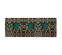 Rubber Keyboard pad 12x31.5in YYHHAOFA Pine Cone Border Picture Soft and Thick to Protect The Desktop for Office Computer Study