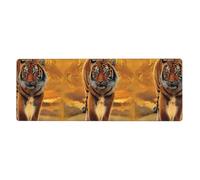 Rubber Keyboard pad 12x31.5in YYHHAOFA Rising Sun Tiger Picture Soft and Thick to Protect The Desktop for Office Computer Study