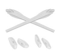 Rubber Kit Ear Socks Nose Piece Compatible To Oakley Flak 2.0/ XL Vented Sunglasses Multi-Color, White
