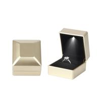 Rubber LED Ring Box | Multicolor for Ring Engagement Display: LED Jewelry Box
