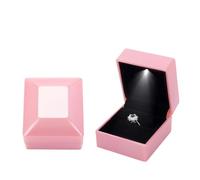 Rubber LED Ring Box | Multicolor for Ring Engagement Display: LED Jewelry Box