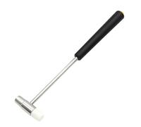 Rubber Mallet, 150/185/177mm Mini Hammer Repair Tool Metal Rubber Double Head Portable for DIY Jewelry Watch Hand(Black 185mm)