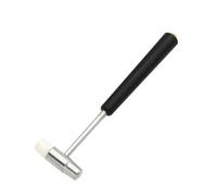 Rubber Mallet, 150/185/177mm Mini Hammer Repair Tool Metal Rubber Double Head Portable for DIY Jewelry Watch Hand(Black 150mm)