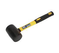 Rubber Mallet 1lb with Fibreglass Shaft - Sealey RMB100 New