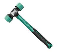 Rubber Mallet 34.5 x 13.5 cm, Ergonomic Handle Design | Soft Double-Sided TPU PP Mallet with Well Secured Heads, Double-Sided for Masonry, Maintenance B