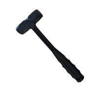 Rubber Mallet, Double-Faced Soft Hammer Mallet Rubber for Home Flooring Decoration Installation Hand Tool Jewelry Craft Work(Black)