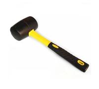 Rubber Mallet Double-Sided Rubber Mallet Hammer for Jewelry Making Woodworking and Camping Flat Top Tool for Tent Stakes for Slabs, Bricklaying(S)