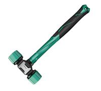 Rubber Mallet Hammer - Soft Affect Mallet, Non Slip Grip Hammer, Double Side Cushion Head, Ergonomic Handle Tool | Solid Camping Woodworking Flooring Tent Stakes Utility for Outdoor Indoor Tasks
